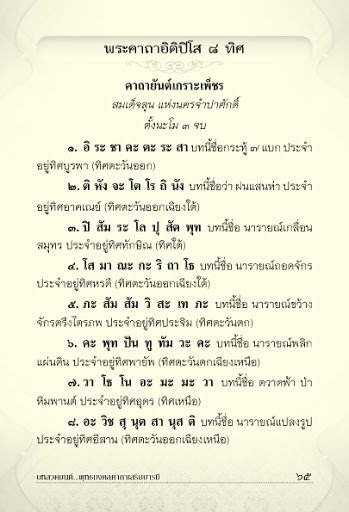 คาถาอิติปิโส 8 ทิศ